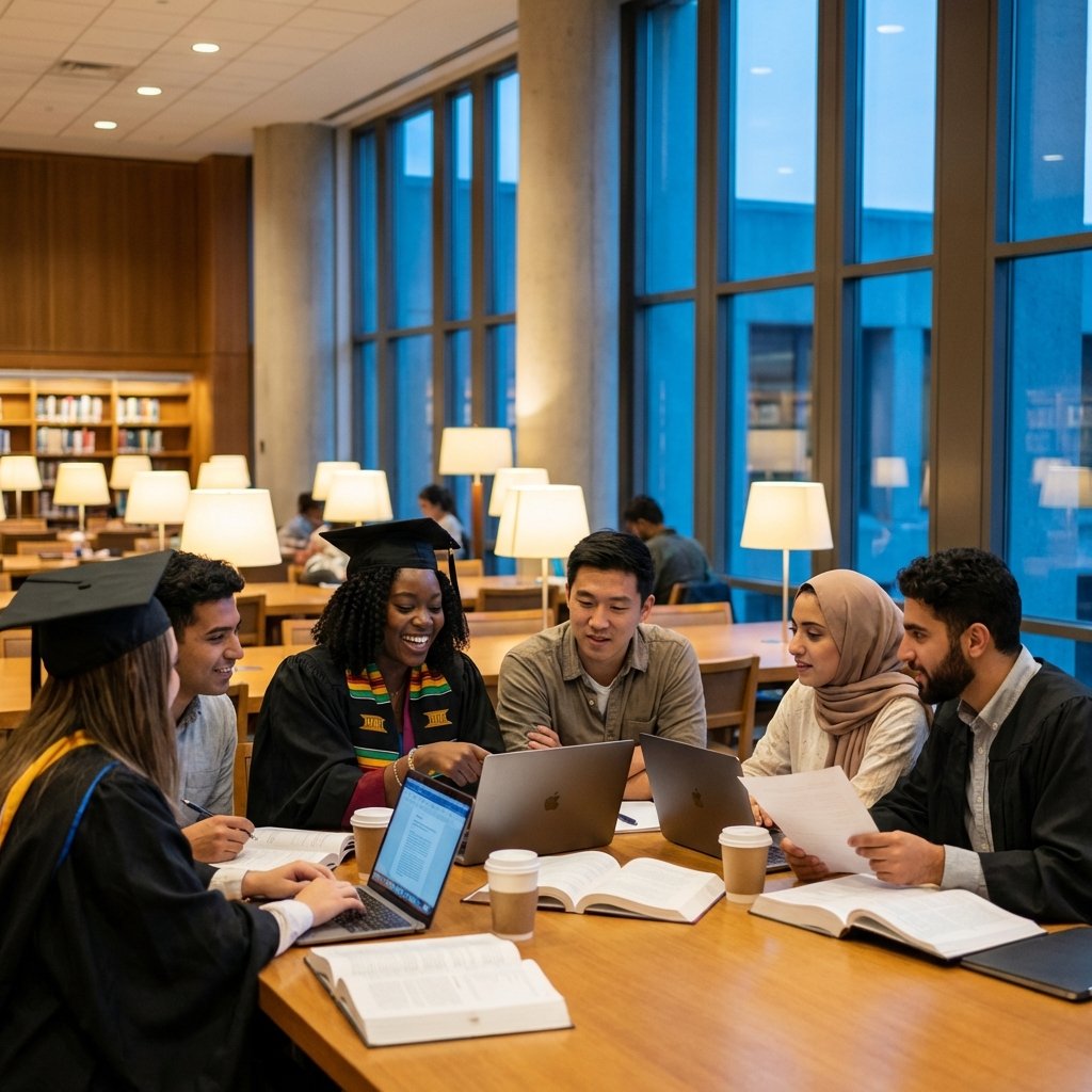 Diverse group of students